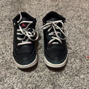 Nike Kids Black and Gray Jordans